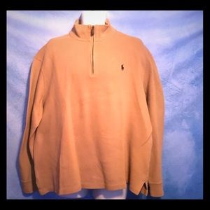 Ralph Lauren Polo 1/4 zip po sweater Beige/Carmel